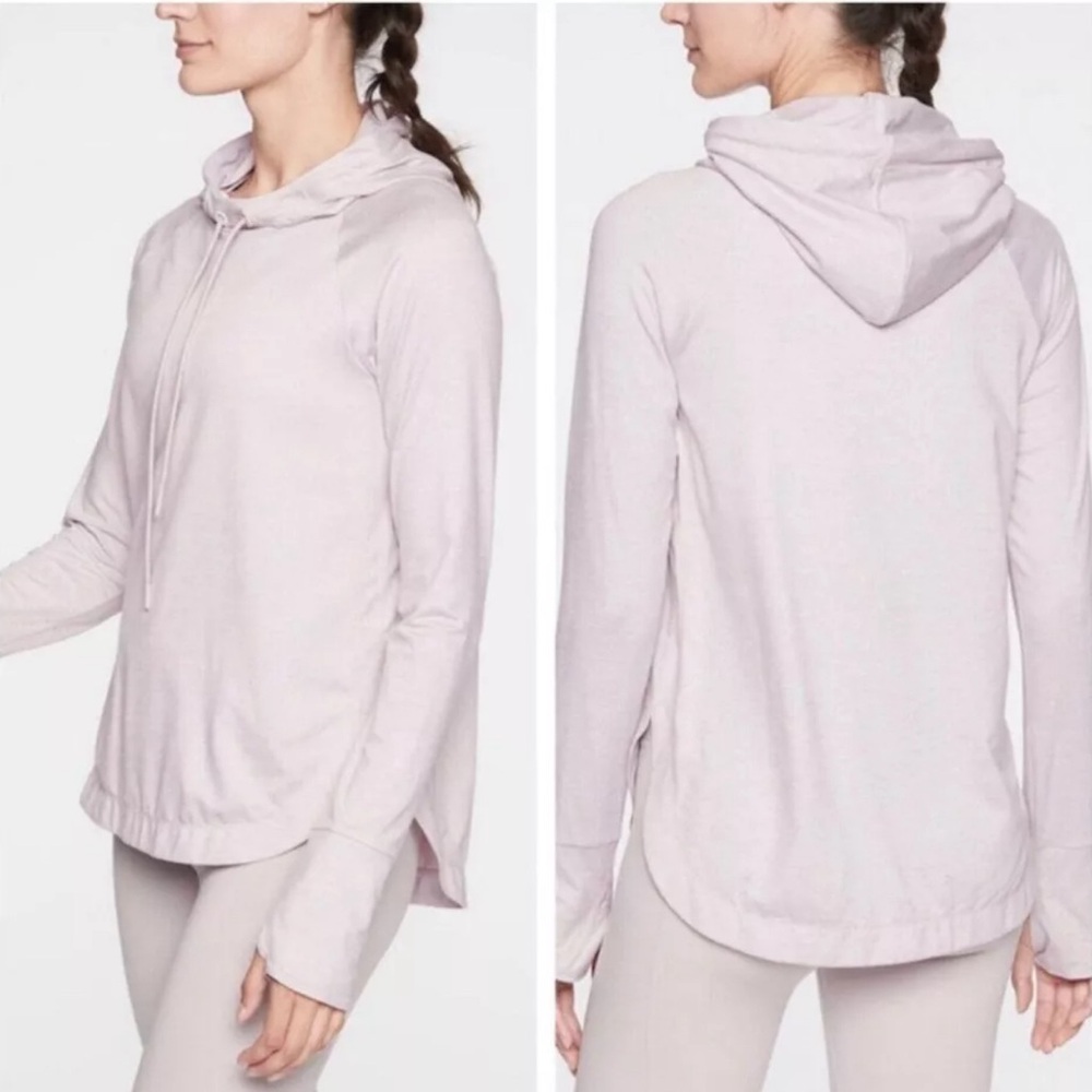 Athleta Uptempo heathered grey hoodie